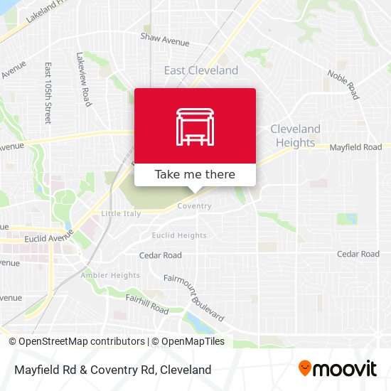 Mayfield Rd & Coventry Rd map