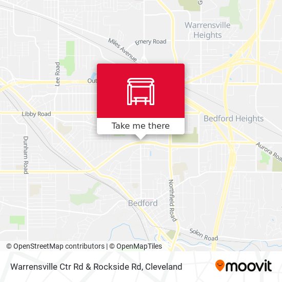 Warrensville Ctr Rd & Rockside Rd map