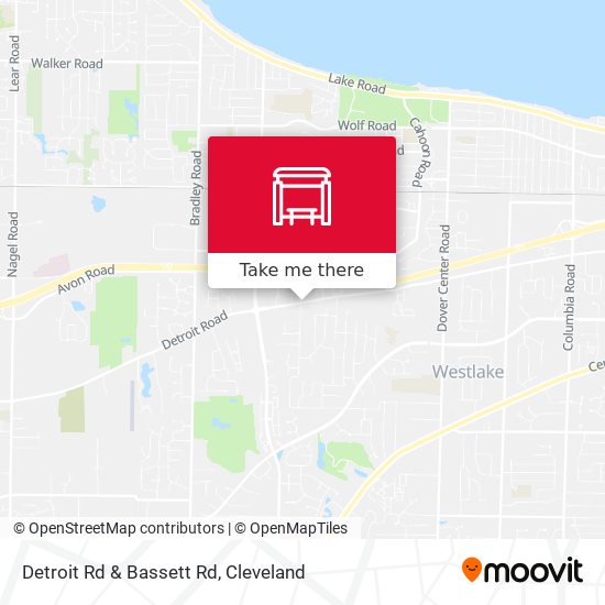 Detroit Rd & Bassett Rd map