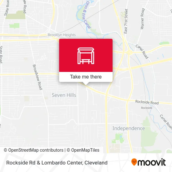 Rockside Rd & Lombardo Center map