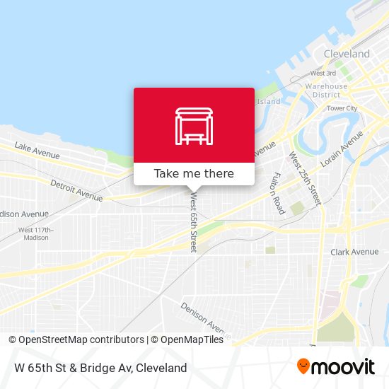 Mapa de W 65th St & Bridge Av