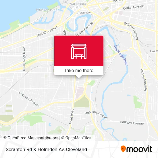 Scranton Rd & Holmden Av map