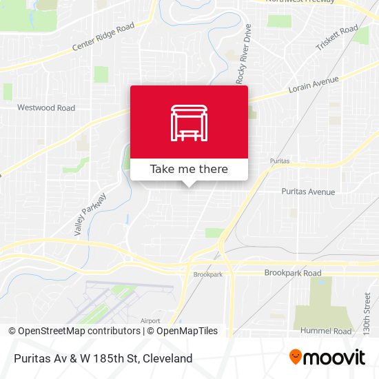 Puritas Av & W 185th St map