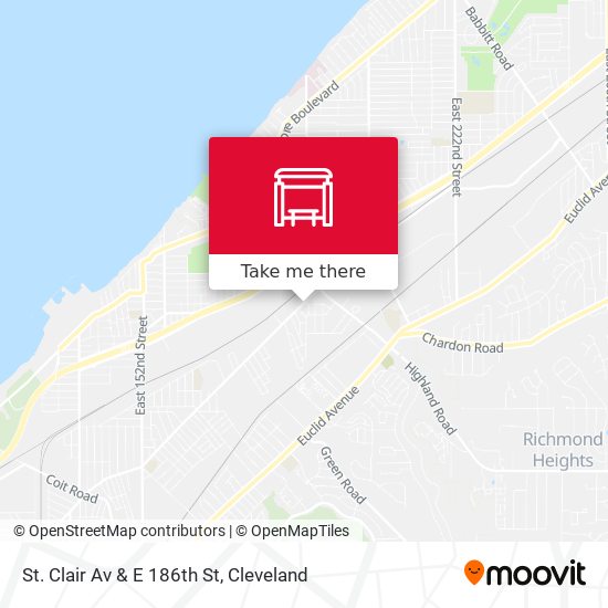 St. Clair Av & E 186th St map