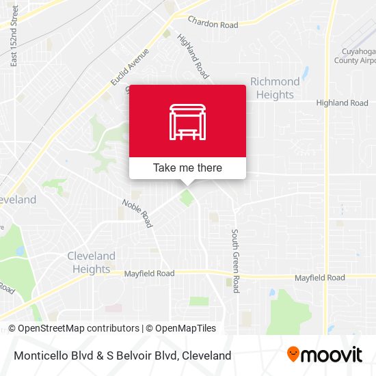 Mapa de Monticello Blvd & S Belvoir Blvd