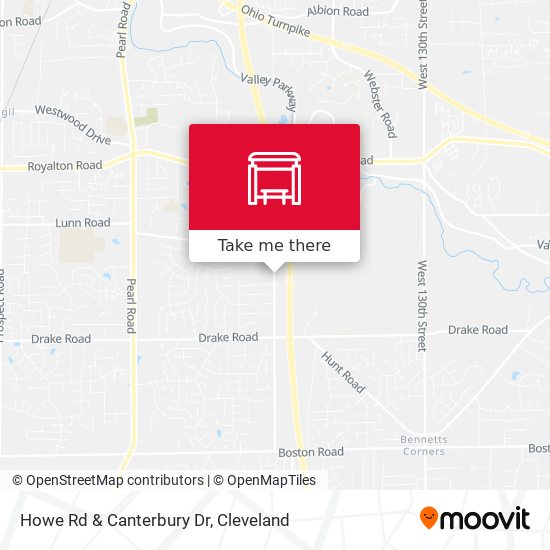 Howe Rd & Canterbury Dr map
