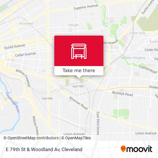 Mapa de E 79th St & Woodland Av