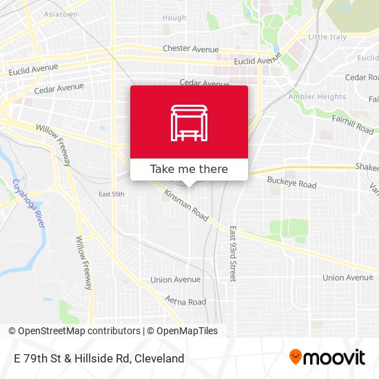 E 79th St & Hillside Rd map
