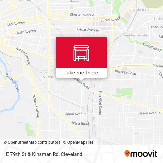 E 79th St & Kinsman Rd map