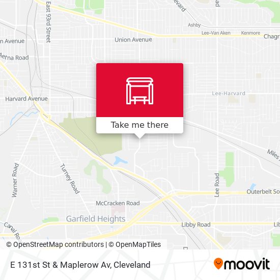 Mapa de E 131st St & Maplerow Av