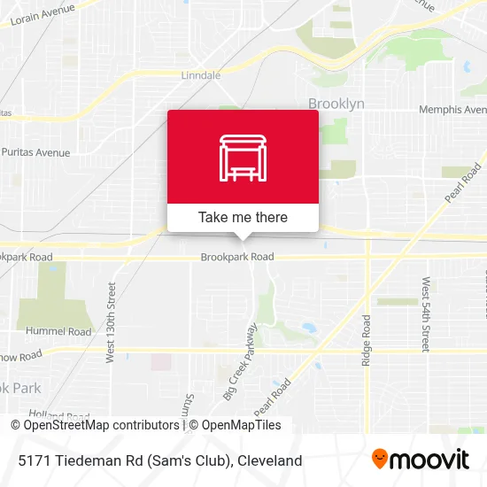 5171 Tiedeman Rd (Sam's Club) map