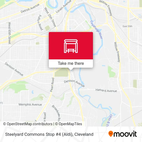 Steelyard Commons Stop #4 (Aldi) map