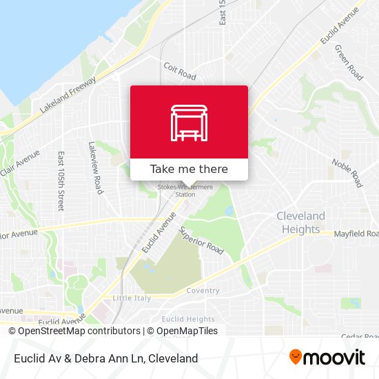 Euclid Av & Debra Ann Ln map