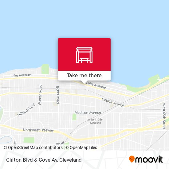 Mapa de Clifton Blvd & Cove Av