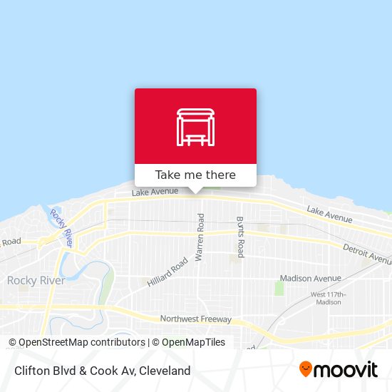 Mapa de Clifton Blvd & Cook Av