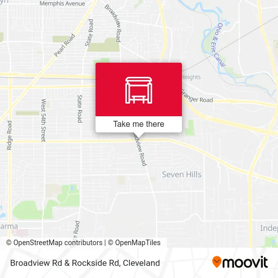 Broadview Rd & Rockside Rd map