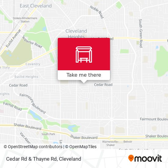 Cedar Rd & Thayne Rd map