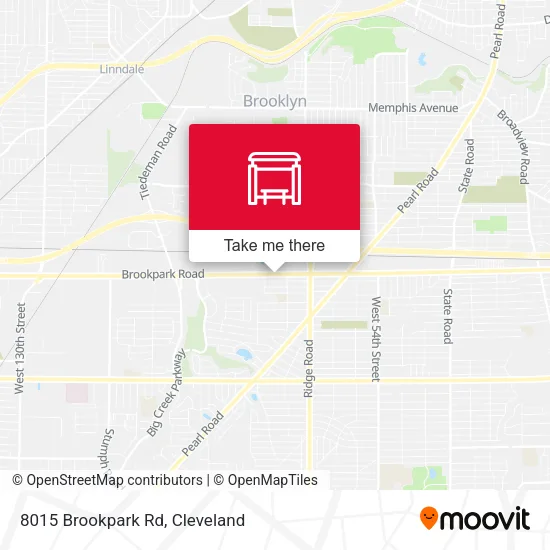 8015 Brookpark Rd map