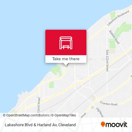 Lakeshore Blvd & Harland Av map