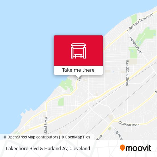 Lakeshore Blvd & Harland Av map