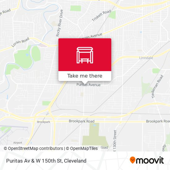 Puritas Av & W 150th St map