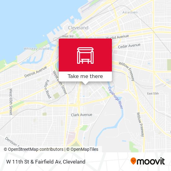 W 11th St & Fairfield Av map