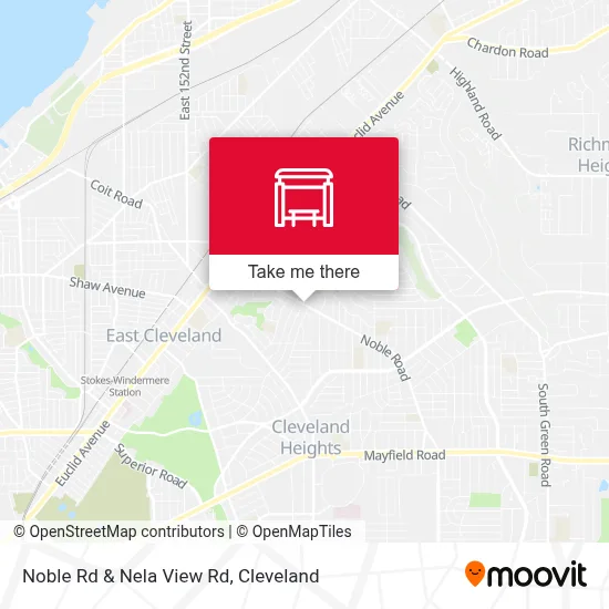 Noble Rd & Nela View Rd map