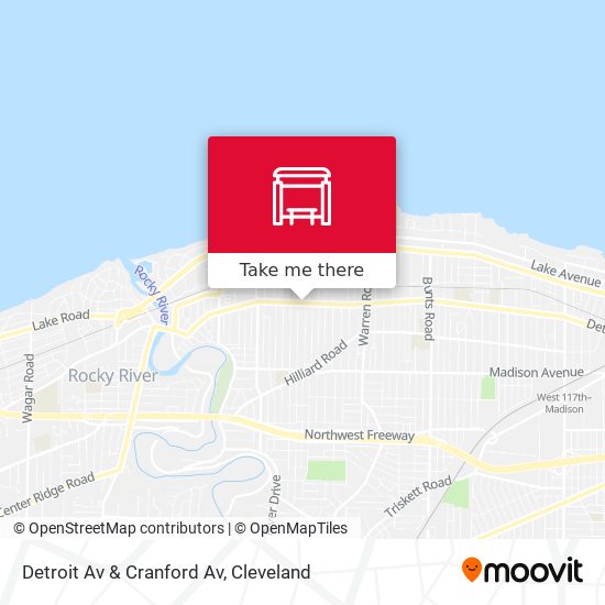 Mapa de Detroit Av & Cranford Av