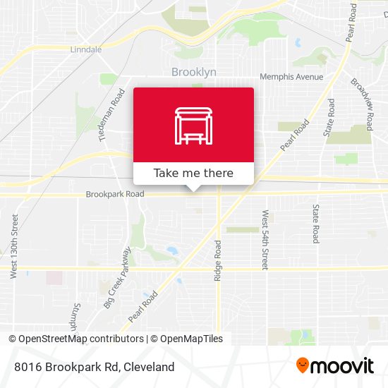 Mapa de 8016 Brookpark Rd