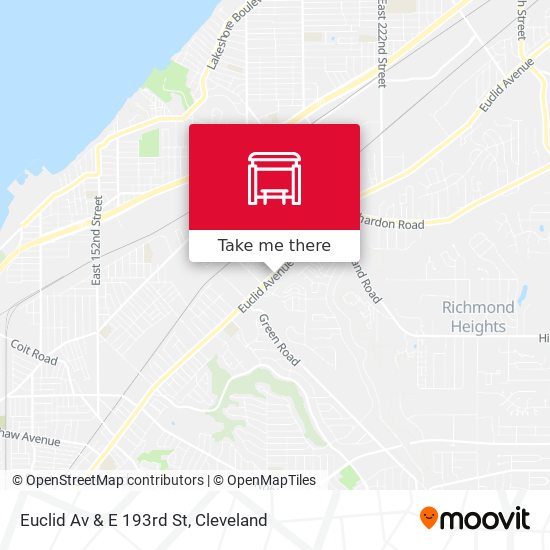 Mapa de Euclid Av & E 193rd St