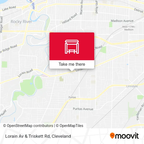 Lorain Av & Triskett Rd map