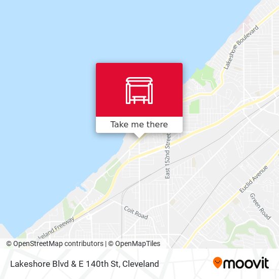 Lakeshore Blvd & E 140th St map