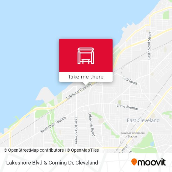 Lakeshore Blvd & Corning Dr map