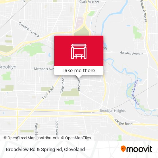 Broadview Rd & Spring Rd map