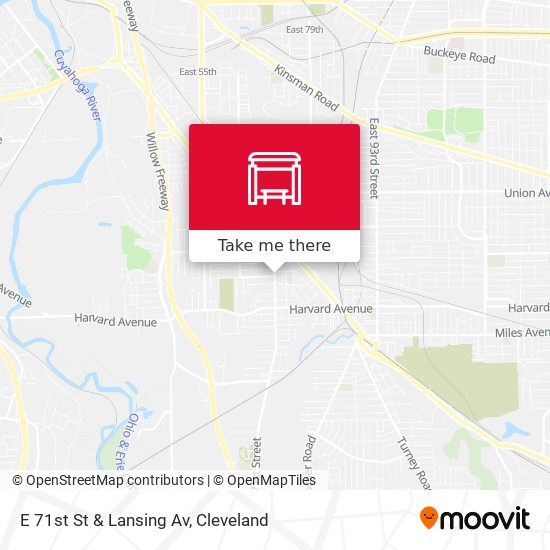 E 71st St & Lansing Av map
