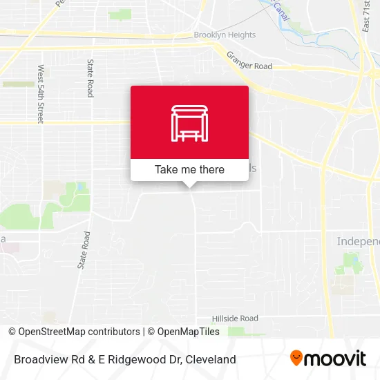 Mapa de Broadview Rd & E Ridgewood Dr