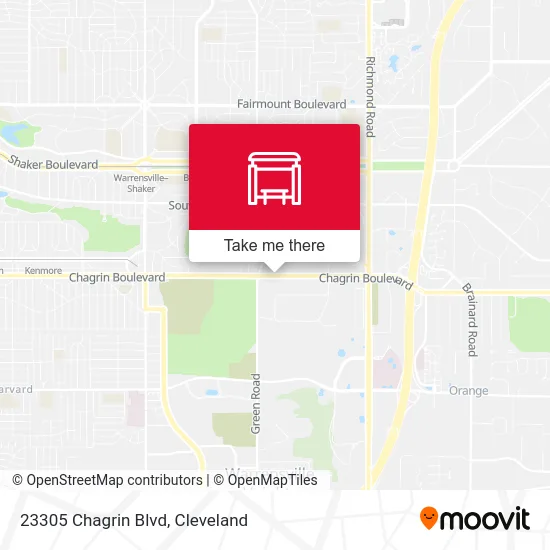 23305 Chagrin Blvd map