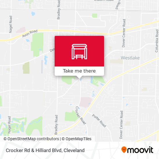 Crocker Rd & Hilliard Blvd map