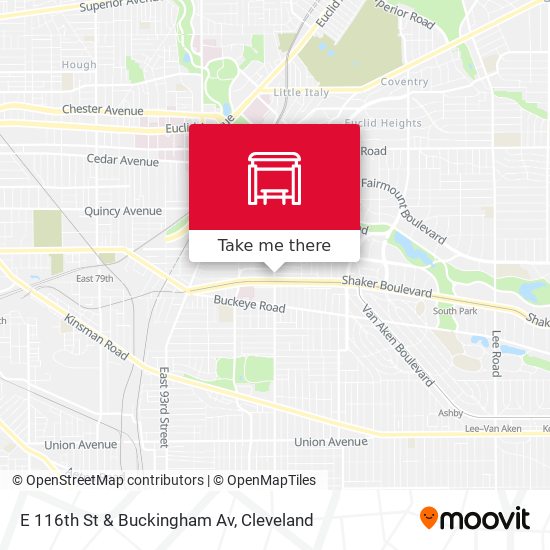 E 116th St & Buckingham Av map