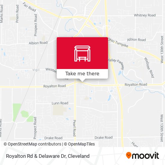 Royalton Rd & Delaware Dr map
