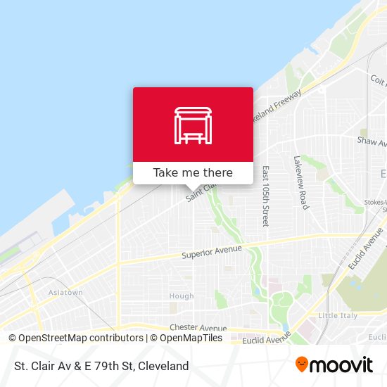 Mapa de St. Clair Av & E 79th St