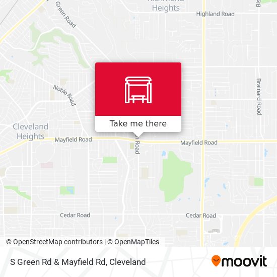Mapa de S Green Rd & Mayfield Rd