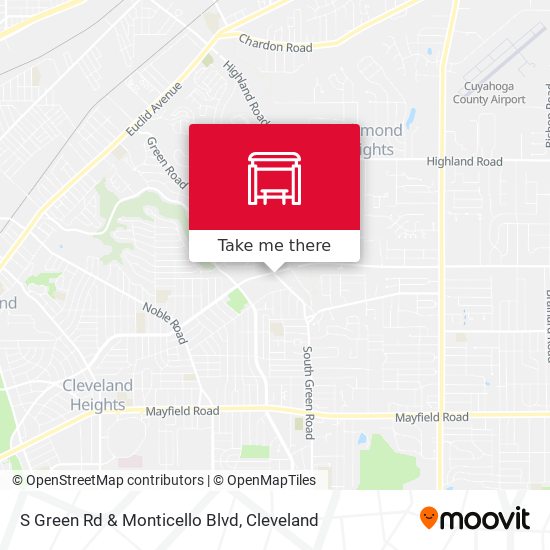 Mapa de S Green Rd & Monticello Blvd