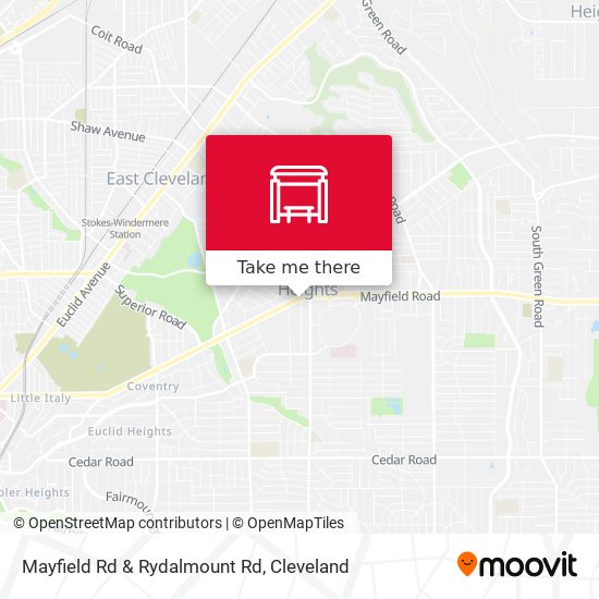 Mapa de Mayfield Rd & Rydalmount Rd