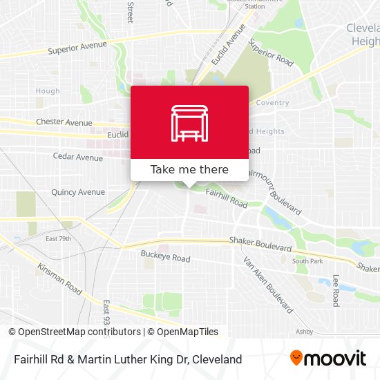 Fairhill Rd & Martin Luther King Dr map