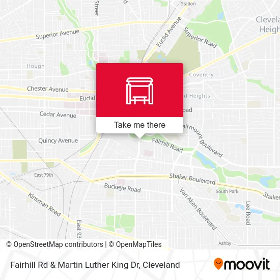 Fairhill Rd & Martin Luther King Dr map
