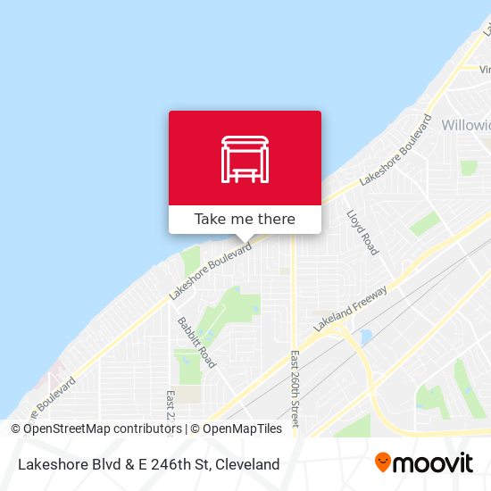Lakeshore Blvd & E 246th St map