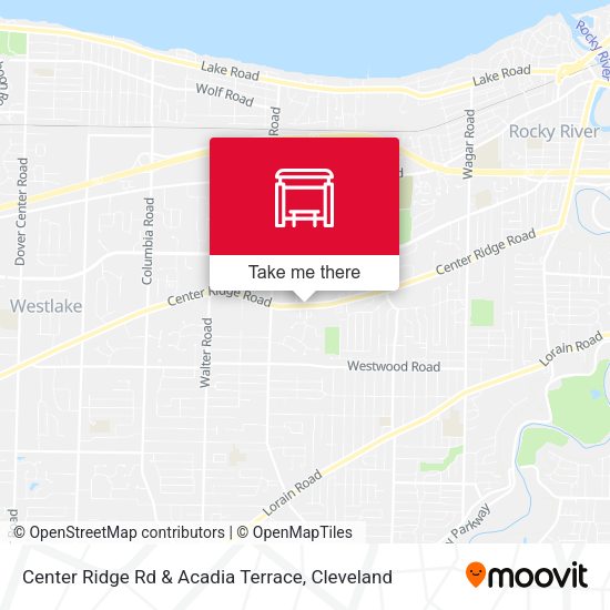 Center Ridge Rd & Acadia Terrace map