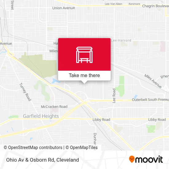 Ohio Av & Osborn Rd map