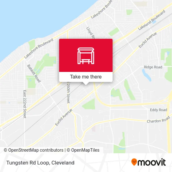 Tungsten Rd Loop map